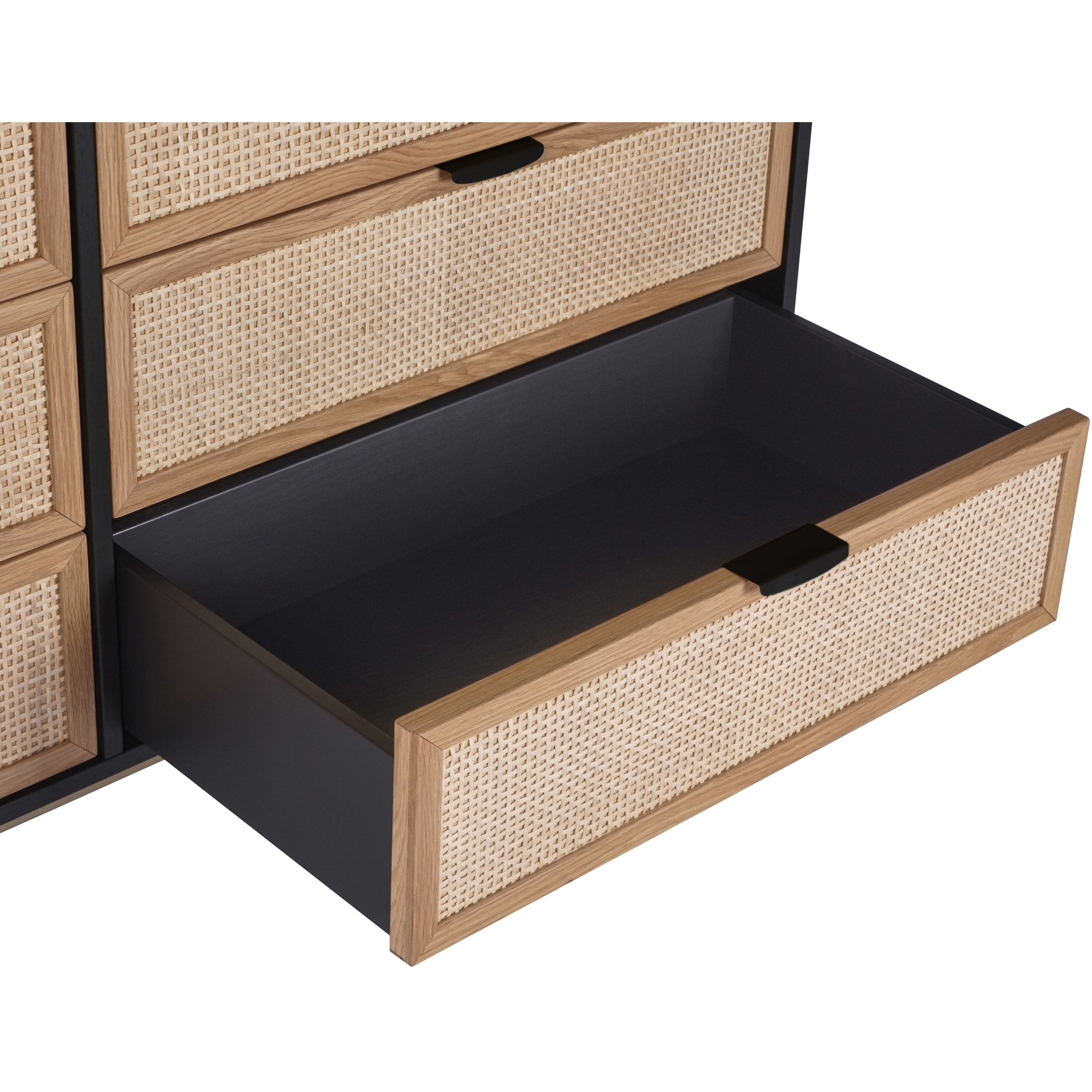Avida Gold / Black/Natural Dresser